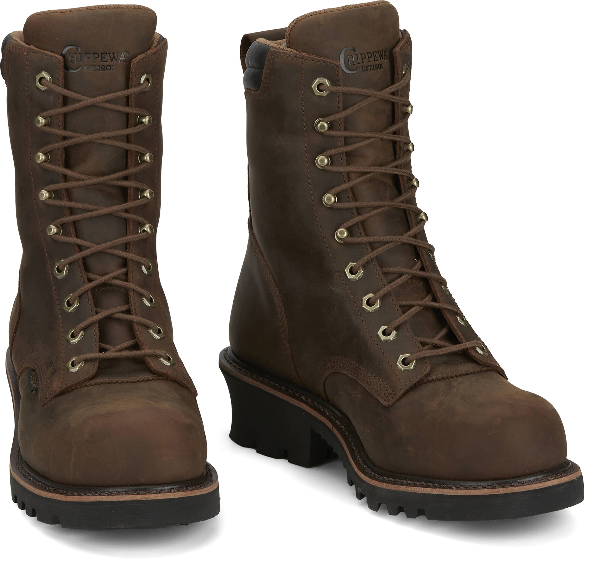 Chippewa Mens Valdor 8" Waterproof Comp Toe Logger Boots - Image 2