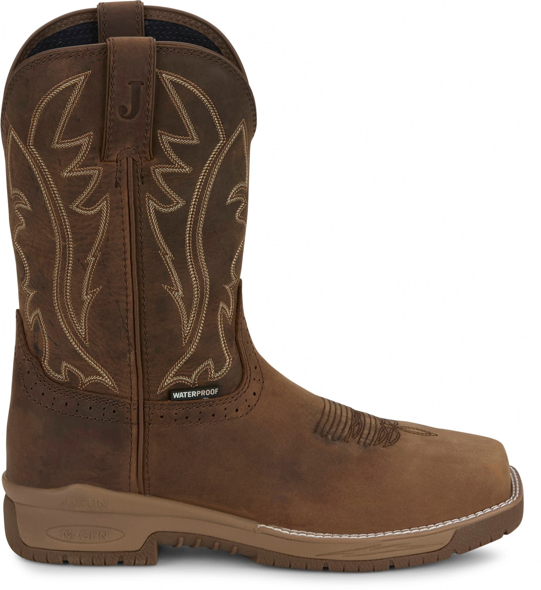 Justin Mens Nitread 11" Waterproof Boots - Image 3