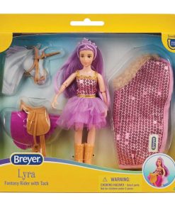 Breyer Lyra - Unicorn Rider with Tack