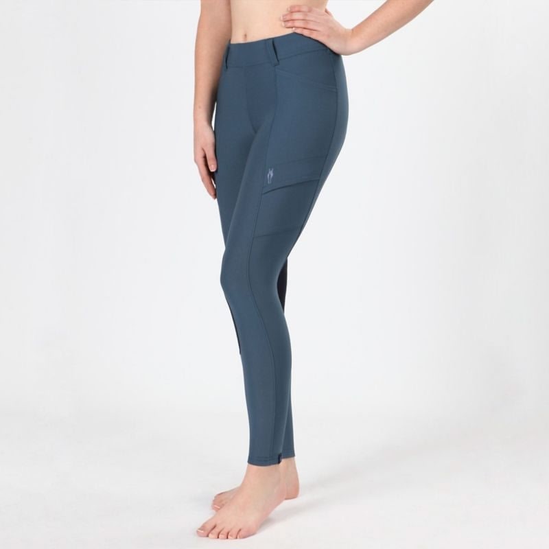 Irideon Ladies Issential Cargo Tights XXS Chambray - Image 5