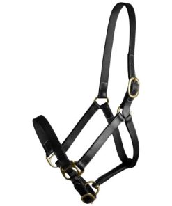 Gatsby Adj Turnout Leather Halter No Snap